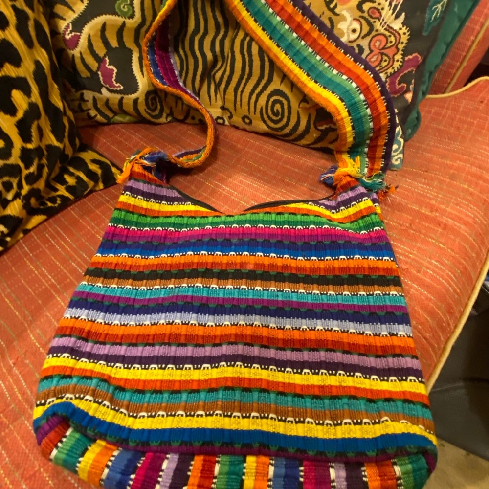 Colorful Striped Women's Bag
